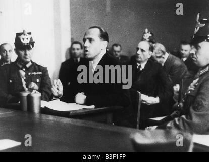 Helmuth von Moltke in das Volksgericht Stockfoto