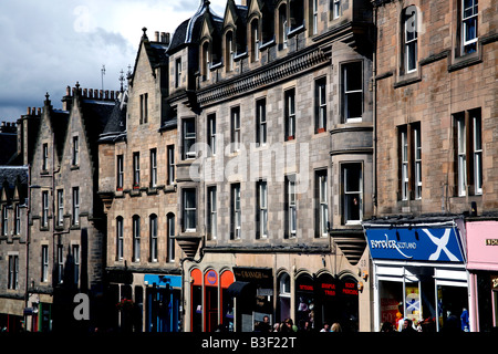 Detail der Cockburn Street in Edinburghs Altstadt Stockfoto