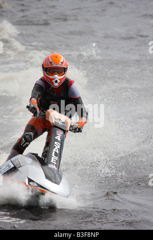 Jet Ski-Rennen Glasgow Stockfoto