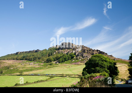 Die Kakerlaken Gritstone outcop in der Peak District National Park Staffordshire Stockfoto