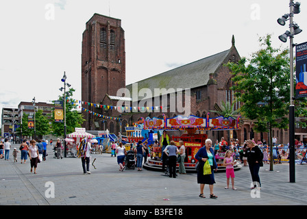 Kirchplatz in st.helens,merseyside,uk Stockfoto