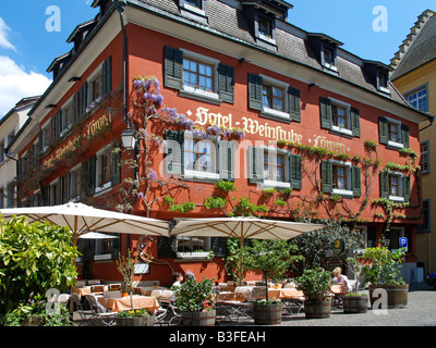 Deutschland, Baden-Württemberg, Bodensee, Meersburg, Deutschland, Meersburg am Bodensee Stockfoto