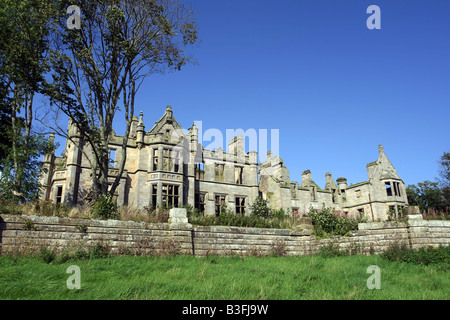 Ruinen von Ury House in der Nähe von Stonehaven in Aberdeenshire, Schottland, ist der vorgeschlagene Standort für den Jack Nicklaus-Golfplatz. Stockfoto