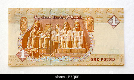 Ägypten 1 1 Pfund Banknote Stockfoto