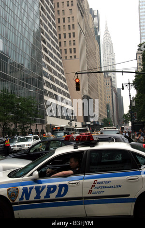 New York City Polizei-Auto Stockfoto