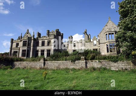 Ruinen von Ury House in der Nähe von Stonehaven in Aberdeenshire, Schottland, ist der vorgeschlagene Standort für den Jack Nicklaus-Golfplatz. Stockfoto