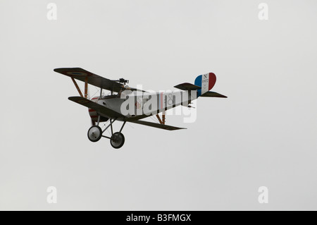 Französischen Nieuport 17/23 Scout WW1 Kämpfer auf der Farnborough Air Show 2008 anzeigen Stockfoto