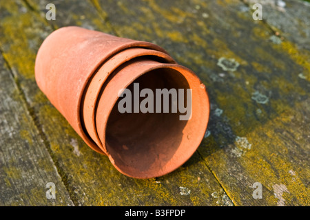 Terrakotta Blumentöpfe. Stockfoto