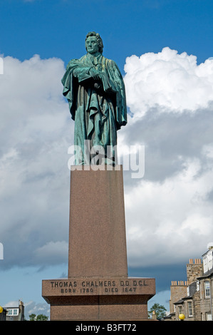 Statue, Thomas Chalmers Wissenschaftler und Mathematiker 1769-1852 und ein Führer der Free Church of Scotland Stockfoto