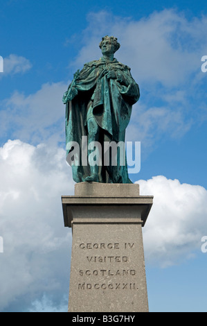 4. George Bronze-Statue in George Street Edinburgh Schottland Hauptstadt Stockfoto