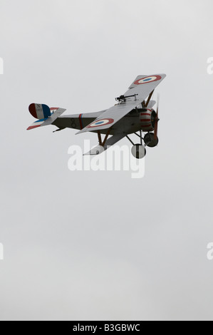 Nieuport 17/23 Scout WW1 Kämpfer Farnborough Air Show 2008 Stockfoto