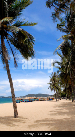 Strand von Nha Trang, Vietnam Stockfoto