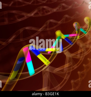 DNA-Sequenz Stockfoto