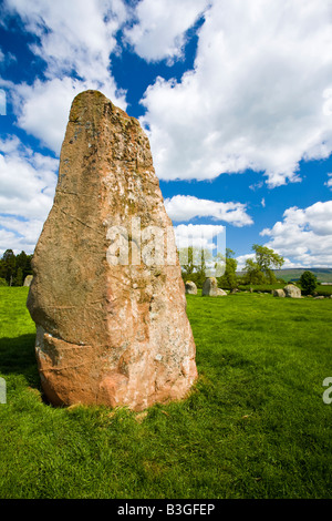 England Cumbria wenig Salkeld lange Meg und ihre Töchter Kreise eines der feinsten Stein im Norden von England gefunden werden Stockfoto