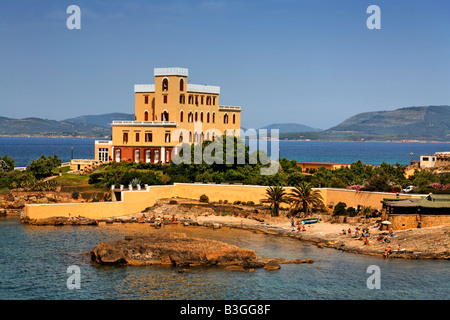 Italien Sardinien Alghero Villa Las Tronas Art-Deco-Hotel Stockfoto