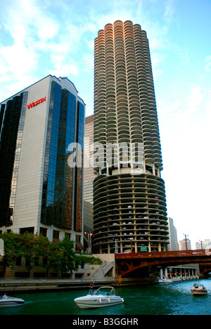 Maiskolben, die Gebäude in Chicago Illinois Stockfoto