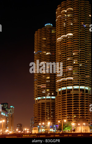 Corn Cob Gebäude in Chicago Illinois Stockfoto