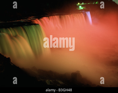 Amerikanischen Wasserfälle von Niagara Falls Buffalo New York State USA Stockfoto