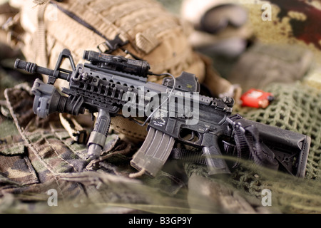 Assult Gewehr M4 der USA Armee ISIS terroristische Angriffe Terroristen Stockfoto