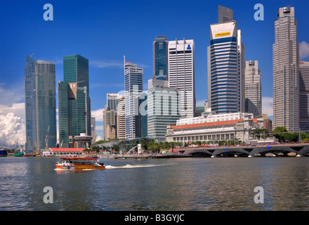 Skyline von Singapur Stockfoto