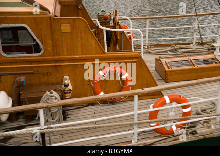 Das Segelschiff Asgard II beim hohen Schiffe Rennen in Liverpool Juli 2008 in Canning Dock von Albert Dock Stockfoto