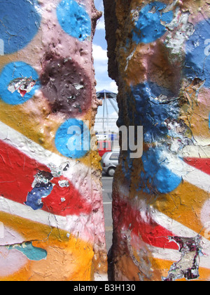 Berliner Mauer im Osten Galerie Seitenbereich, Deutschland Stockfoto