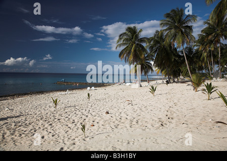 Der Strand am Resort in Maria La Gorda in Kuba. Stockfoto