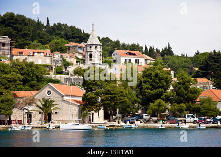 Cavtat Zupa Bay in der Nähe von Dubrovnik Kroatien Stockfoto