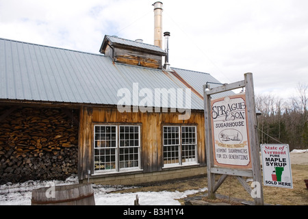 Sprague und Söhne Sugarhouse Jacksonville Vermont Stockfoto