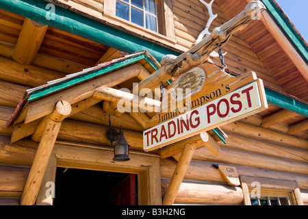 Jimmy Simpsons Handelsposten im Banff National Park Stockfoto