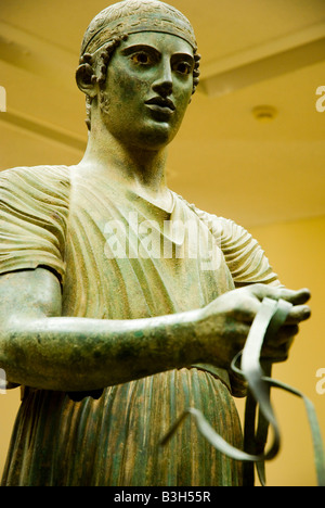 Der Wagenlenker von Delphi, Delphi Museum Stockfoto