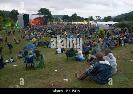 MainStage auf der Greenman Festival 2008 Glanusk Park Brecon Beacons Wales U K Stockfoto