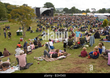 MainStage auf der Greenman Festival 2008 Glanusk Park Brecon Beacons Wales U K Stockfoto