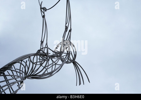 Eine Nahaufnahme von der Angel of Harmony in Belfast. Stockfoto