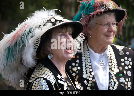 Straßenfest anlässlich der Olympischen Spiele 1948. Pearly Kings und Queens Stockfoto