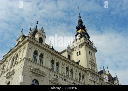 Rathaus in Laa an der Thaya Stockfoto