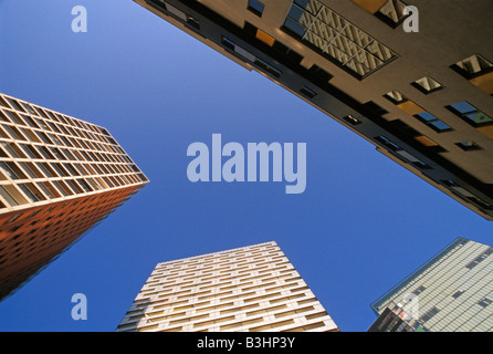 Moderne Gebäude in der Wienerberg City Stockfoto