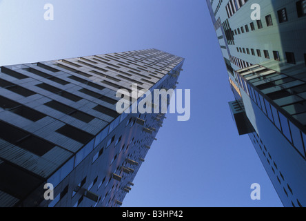 Moderne Gebäude in der Wienerberg City Stockfoto