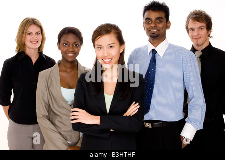 Ein vielfältiges und Multi-Kulti-team Stockfoto