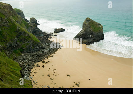 Bedruthan Schritte Cornwall UK Stockfoto