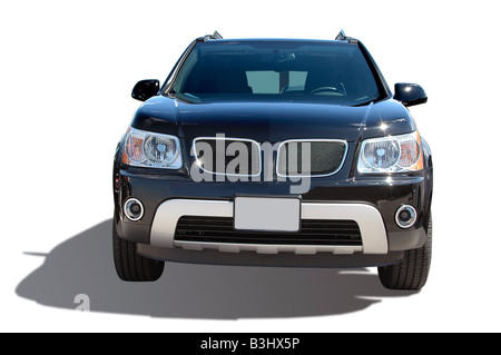 Moderne SUV isoliert auf weißem Hintergrund Stockfoto