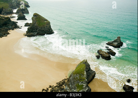 Bedruthan Schritte Cornwall UK Stockfoto