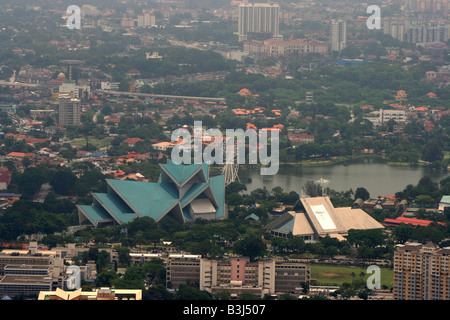 erhöhten Blick auf Istana Budaya, National Art Gallery Kuala Lumpur Malaysia April 2008 Stockfoto