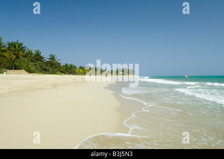 Strand von Cabarete in der Dominikanischen Republik Stockfoto
