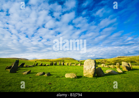 England Cumbria Swinside Stone Circle Sunkenkirk Steinkreis auch bekannt als Swinside Stone Circle. Stockfoto