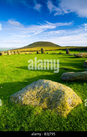 England Cumbria Swinside Stone Circle Sunkenkirk Steinkreis auch bekannt als Swinside Stone Circle. Stockfoto