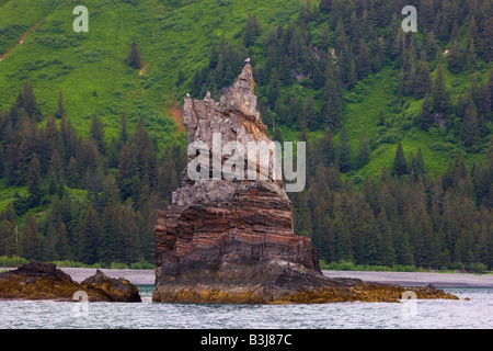 Küste von Alaska Kenai Fjords Nationalpark Stockfoto