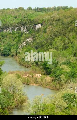 Die Buffalo National River in der Ozark Mountains-Region von Arkansas in der Nähe von Tyler Bend Visitors Center Stockfoto