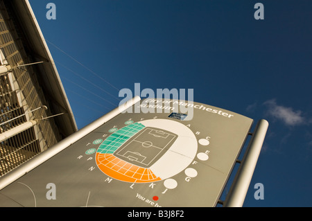 City of Manchester Stadium Eastlands Sportcity Manchester City Football Club Stockfoto