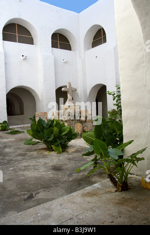 San Antonio de Padua Kloster (St. Anthony von Padua Kloster), Izamal, Yucatan Halbinsel, Mexiko Stockfoto